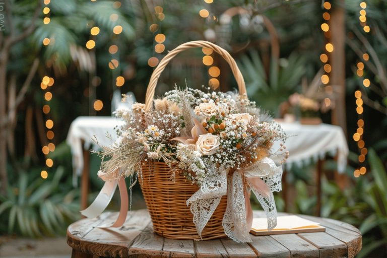 Transformer un panier en osier en atout déco pour votre mariage : nos astuces et conseils