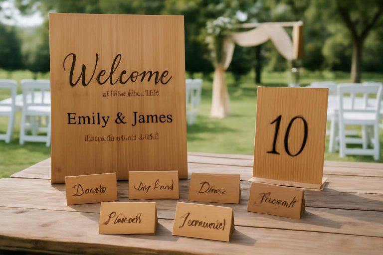 Décorer votre mariage avec des accessoires en bois gravés : guide complet pour un événement unique et mémorable