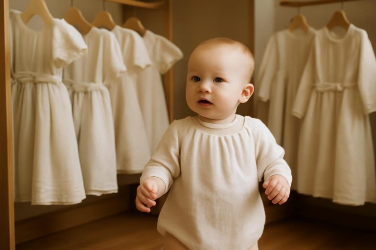 Guide pour choisir le tissu de la robe de cérémonie de votre bébé
